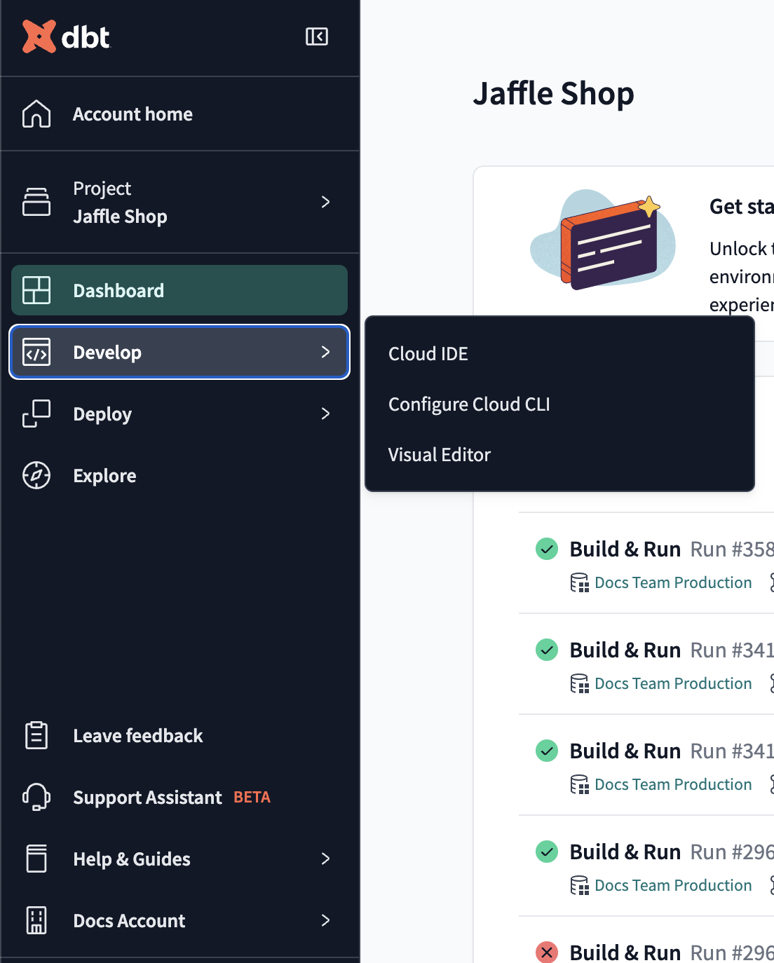 Visual Editor in the Develop section of the main menu. Visual Editor in the Develop section of the main menu.